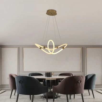 LED himmennettävä kattokruunu johdolla LED/25W/230V 3000-6500K + kaukosäädin