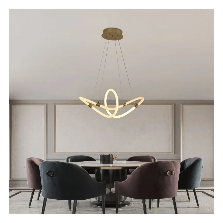 LED himmennettävä kattokruunu johdolla LED/25W/230V 3000-6500K + kaukosäädin