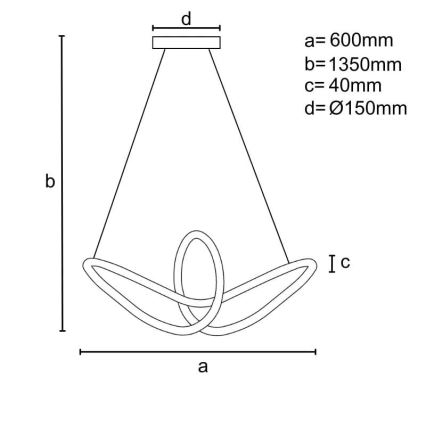 LED himmennettävä kattokruunu johdolla LED/25W/230V 3000-6500K + kaukosäädin