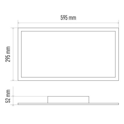 LED himmennettävä kattovalaisin LED/25W/230V 2700K-6000K + kaukosäädin