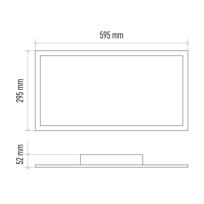 LED himmennettävä kattovalaisin LED/25W/230V 2700K-6000K + kaukosäädin