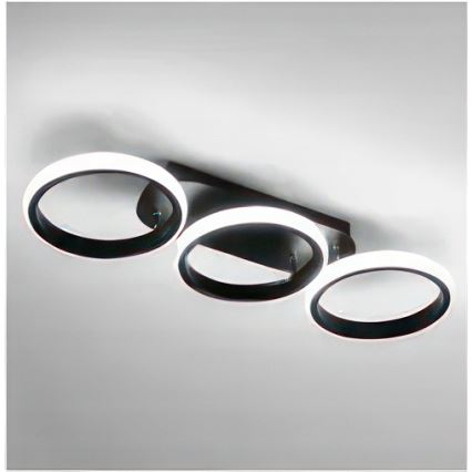 LED-himmennettävä kattovalaisin LED/30W/230V 3000-6500K musta Wi-Fi Tuya + kaukosäädin