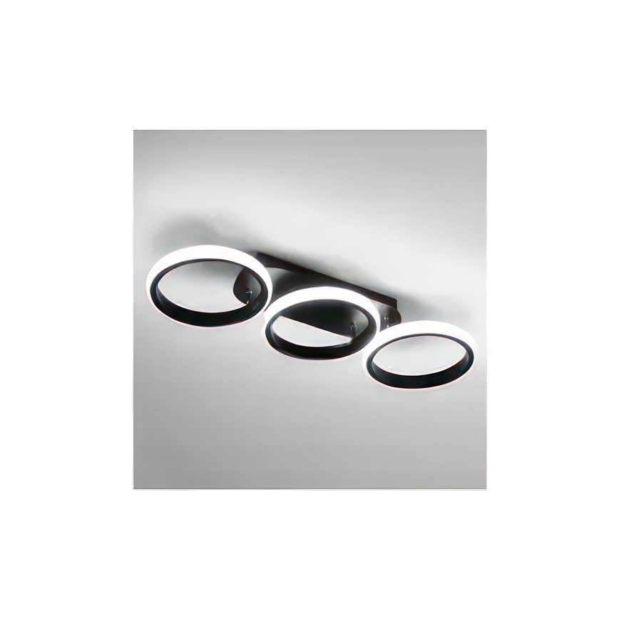 LED-himmennettävä kattovalaisin LED/30W/230V 3000-6500K musta Wi-Fi Tuya + kaukosäädin