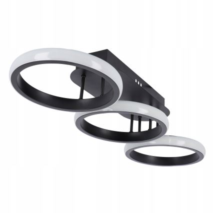 LED-himmennettävä kattovalaisin LED/30W/230V 3000-6500K musta Wi-Fi Tuya + kaukosäädin