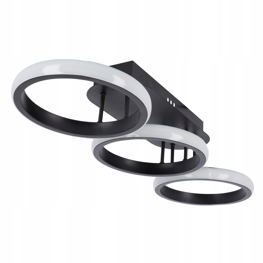 LED-himmennettävä kattovalaisin LED/30W/230V 3000-6500K musta Wi-Fi Tuya + kaukosäädin