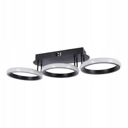 LED-himmennettävä kattovalaisin LED/30W/230V 3000-6500K musta Wi-Fi Tuya + kaukosäädin