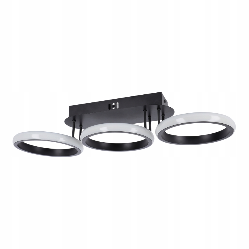 LED-himmennettävä kattovalaisin LED/30W/230V 3000-6500K musta Wi-Fi Tuya + kaukosäädin