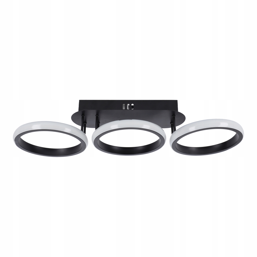 LED-himmennettävä kattovalaisin LED/30W/230V 3000-6500K musta Wi-Fi Tuya + kaukosäädin