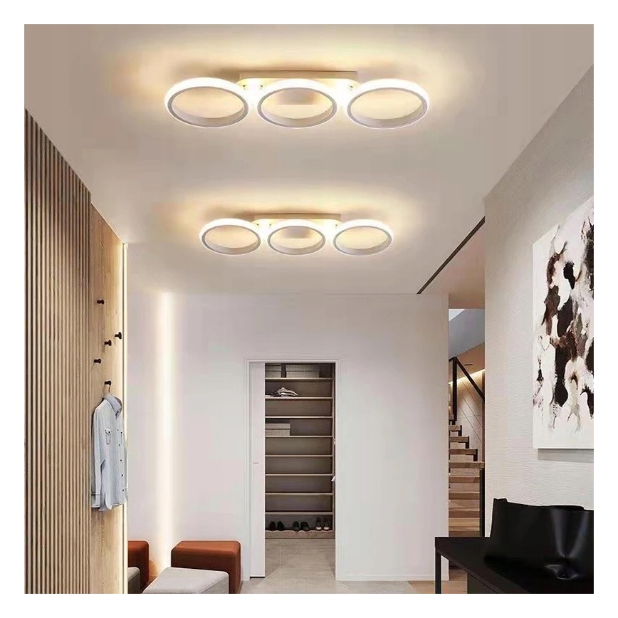 Himennettävä LED-kattovalaisin LED/30W/230V 3000-6500K valkoinen Wi-Fi Tuya + kaukosäädin