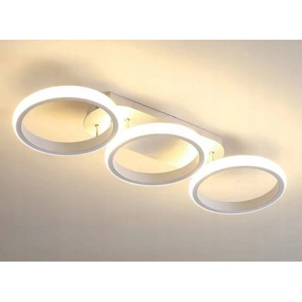 Himennettävä LED-kattovalaisin LED/30W/230V 3000-6500K valkoinen Wi-Fi Tuya + kaukosäädin