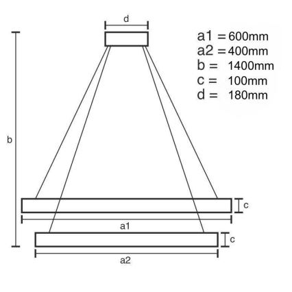 LED himmennettävä kristallikruunu köydellä LED/65W/230V 3000-6500K kiiltävä kromi + kaukosäädin