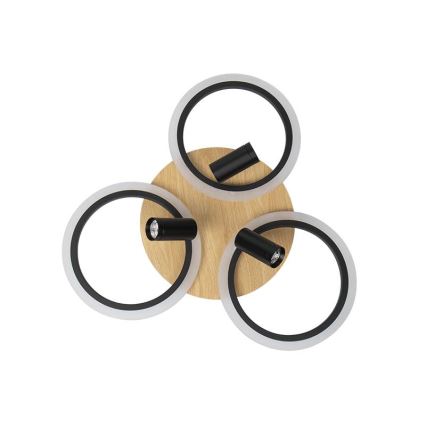 LED himmennettävä kattovalaisin LED/70W/230V 3000-6500K musta/ruskea + kaukosäädin