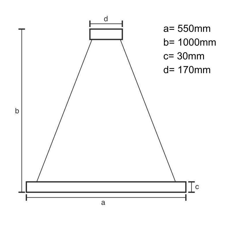 LED himmennettävä kattokruunu johdolla LED/70W/230V 3000-6500K halkaisija 55 cm valkoinen + kaukosäädin
