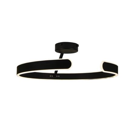 LED himmennettävä kattovalaisin LED/72W/230V 3000-6500K musta + kaukosäädin