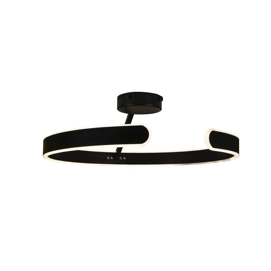 LED himmennettävä kattovalaisin LED/72W/230V 3000-6500K musta + kaukosäädin