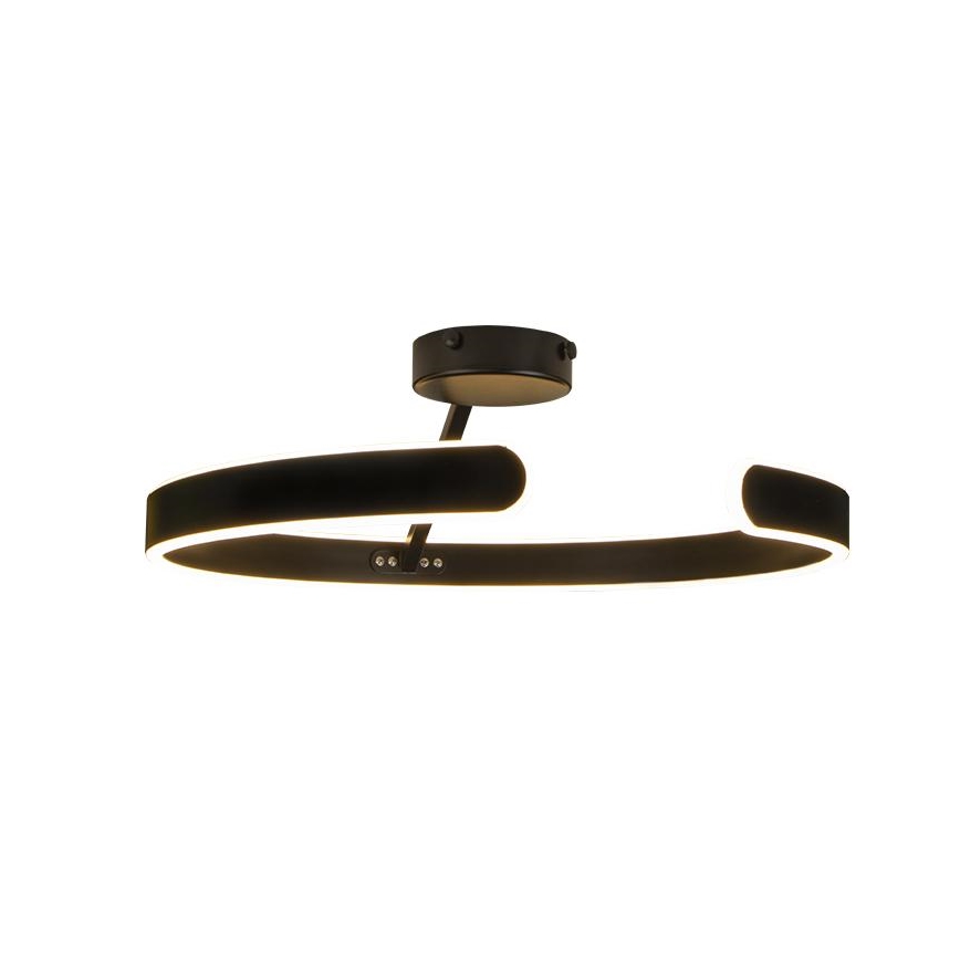 LED himmennettävä kattovalaisin LED/72W/230V 3000-6500K musta + kaukosäädin