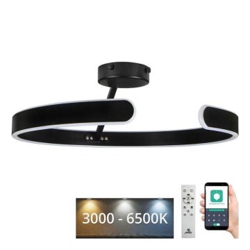LED himmennettävä kattovalaisin LED/72W/230V 3000-6500K musta + kaukosäädin