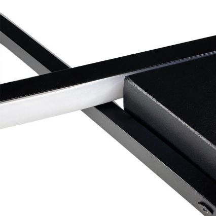 LED himmennettävä kattovalaisin LED/75W/230V 3000-6500K musta + kaukosäädin