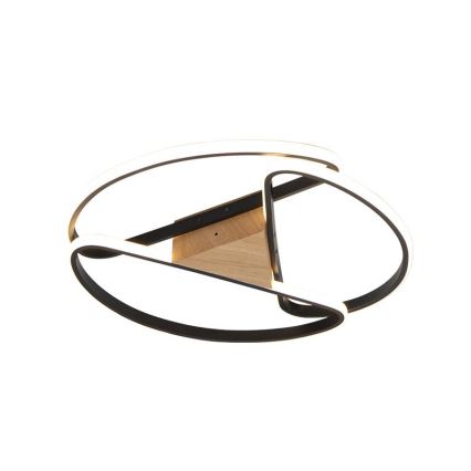 LED himmennettävä kattovalaisin LED/75W/230V 3000-6500K ruskea/musta + kaukosäädin