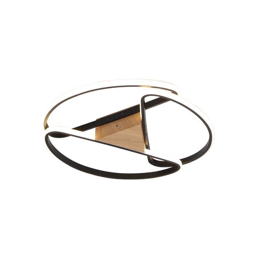 LED himmennettävä kattovalaisin LED/75W/230V 3000-6500K ruskea/musta + kaukosäädin