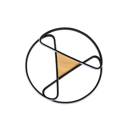 LED himmennettävä kattovalaisin LED/75W/230V 3000-6500K ruskea/musta + kaukosäädin