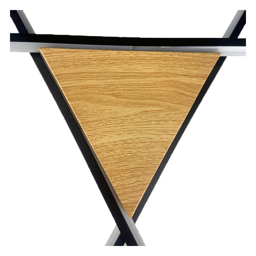 LED himmennettävä kattovalaisin LED/75W/230V 3000-6500K ruskea/musta + kaukosäädin