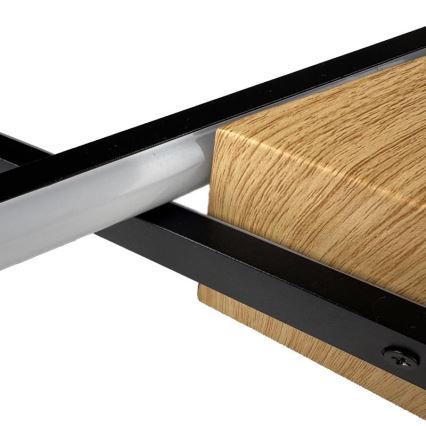 LED himmennettävä kattovalaisin LED/75W/230V 3000-6500K ruskea/musta + kaukosäädin