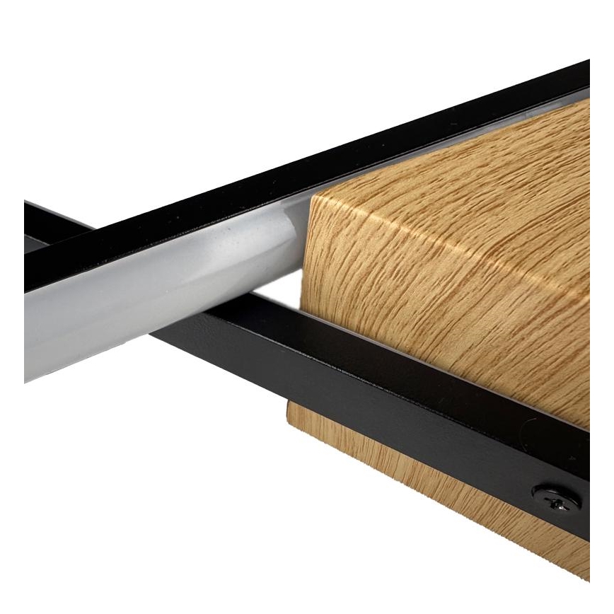 LED himmennettävä kattovalaisin LED/75W/230V 3000-6500K ruskea/musta + kaukosäädin