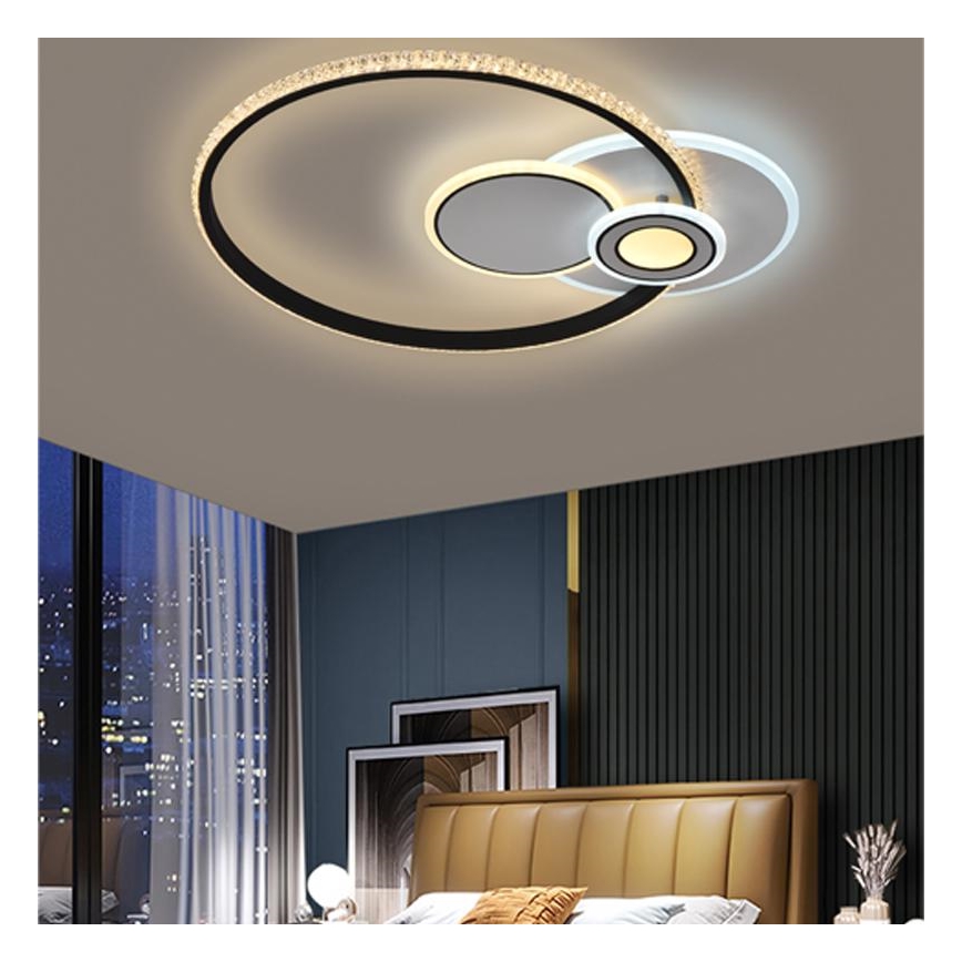 LED himmennettävä kattovalaisin LED/80W/230V 3000-6500K + kaukosäädin