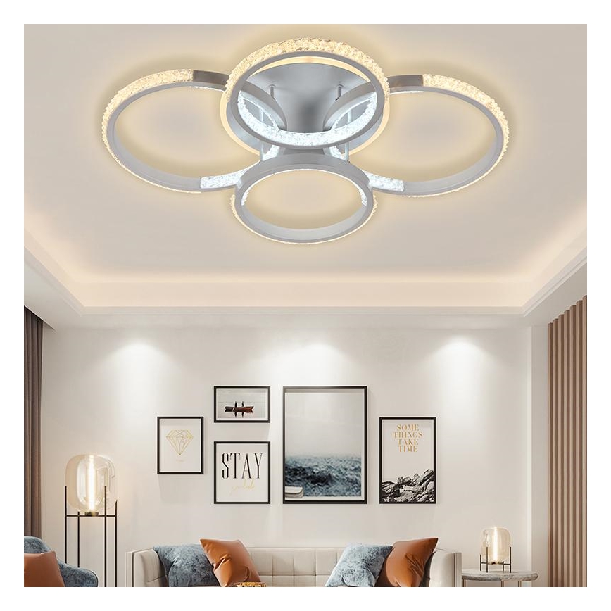 LED himmennettävä kattovalaisin LED/80W/230V 3000-6500K + kaukosäädin