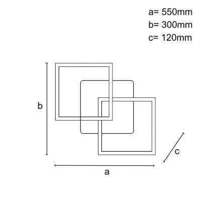 LED himmennettävä kattovalaisin LED/80W/230V 3000-6500K + kaukosäädin