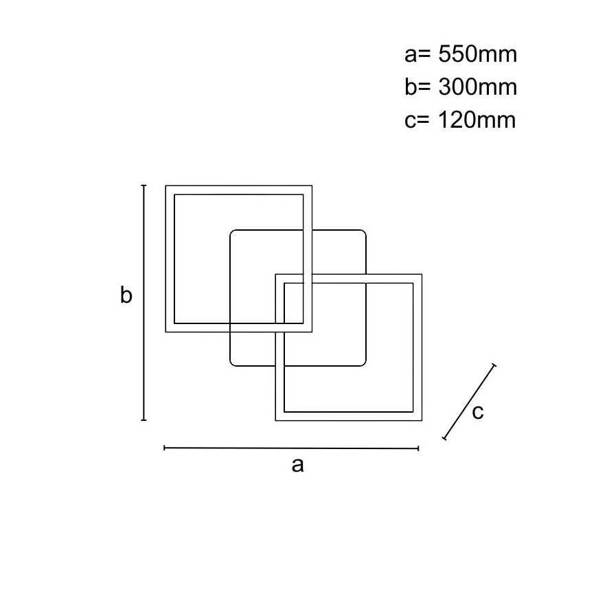 LED Himmennettävä kattovalaisin LED/80W/230V 3000-6500K + kaukosäädin