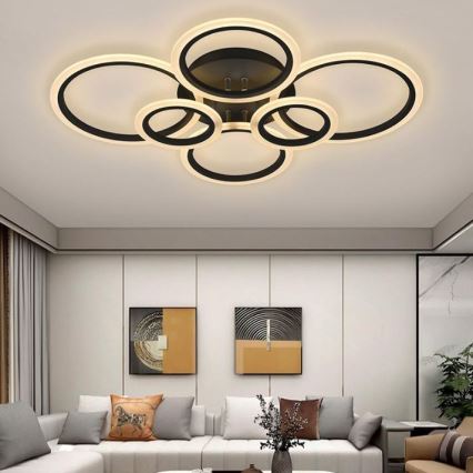 LED himmennettävä kattovalaisin LED/85W/230V 3000-6500K + kaukosäädin