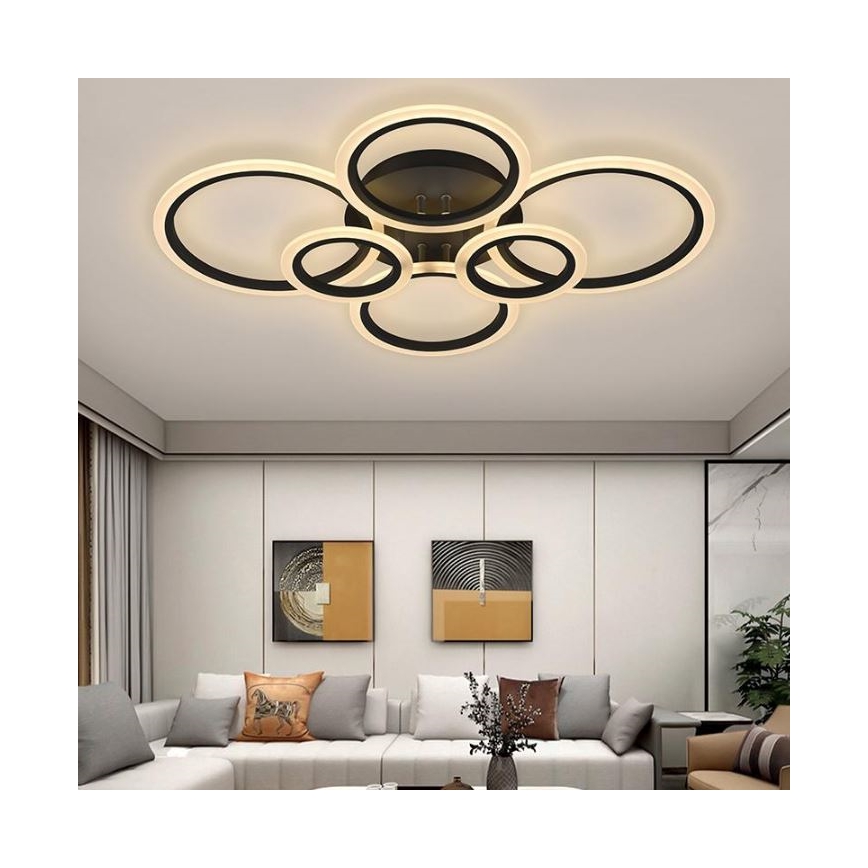 LED himmennettävä kattovalaisin LED/85W/230V 3000-6500K + kaukosäädin