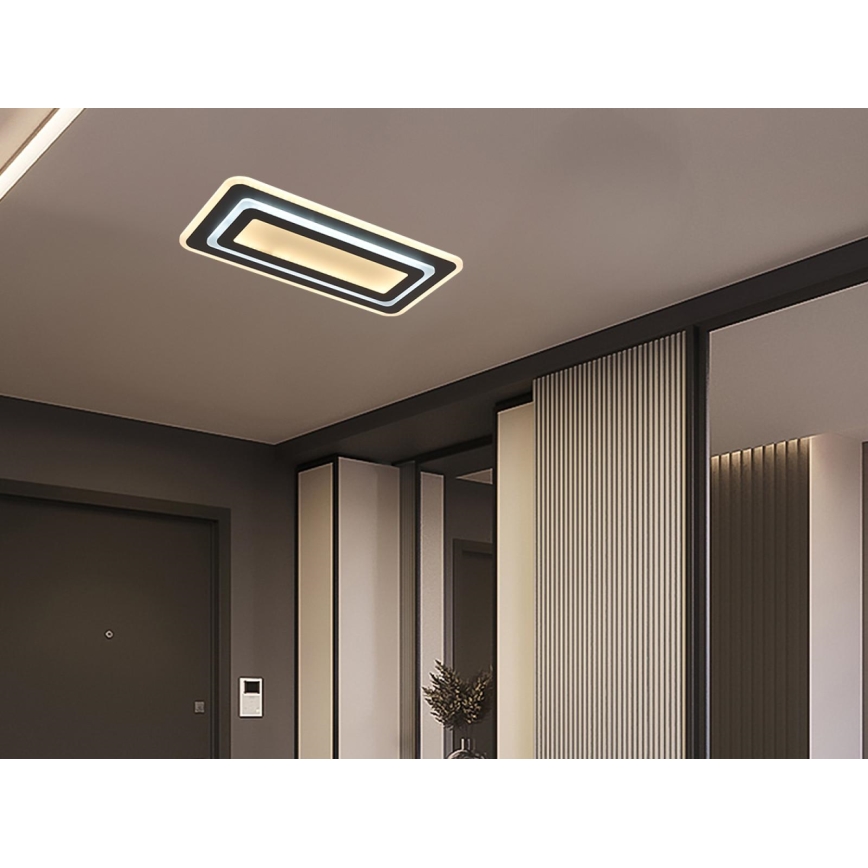 Himennettävä LED-kattovalaisin LED/85W/230V 3000-6500K musta + kaukosäädin