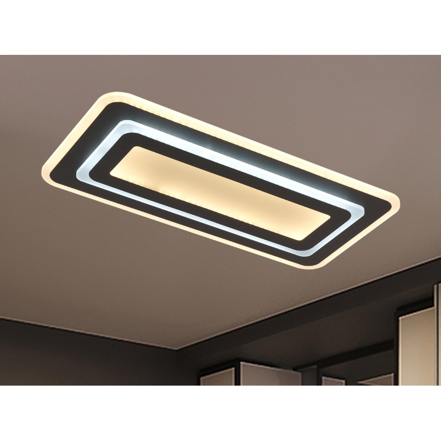 Himennettävä LED-kattovalaisin LED/85W/230V 3000-6500K musta + kaukosäädin