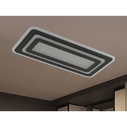 Himennettävä LED-kattovalaisin LED/85W/230V 3000-6500K musta + kaukosäädin