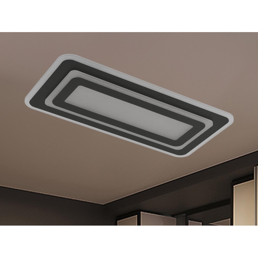 Himennettävä LED-kattovalaisin LED/85W/230V 3000-6500K musta + kaukosäädin