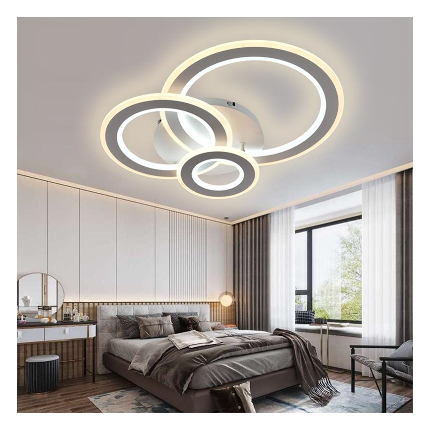 LED himmennettävä kattovalaisin LED/90W/230V 3000-6500K + kaukosäädin