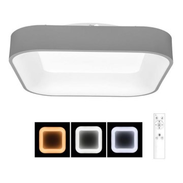 LED himmennettävä kattovalaisin NEST LED/40W/230V 3000-6500K harmaa + kaukosäädin