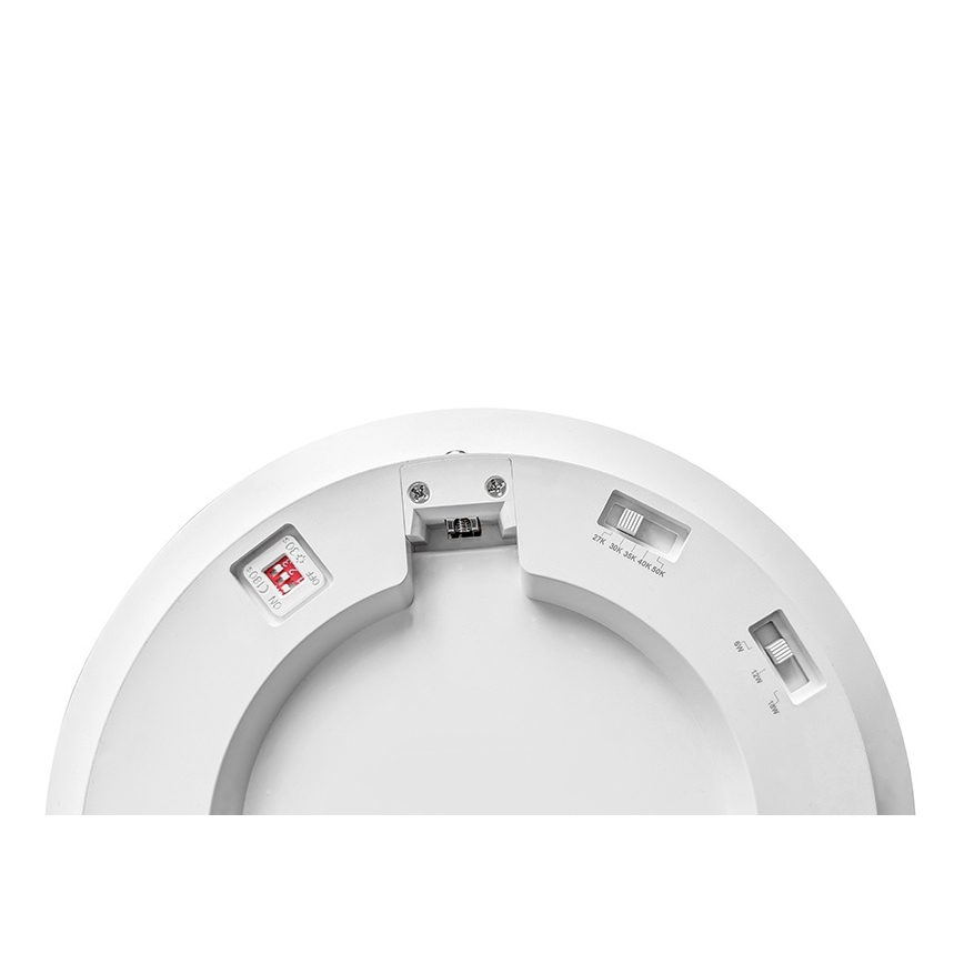 LED-himmennettävä kattovalaisin liiketunnistimella ja hämäräkytkimellä LED/6/12/18W/230V halkaisija 23 cm