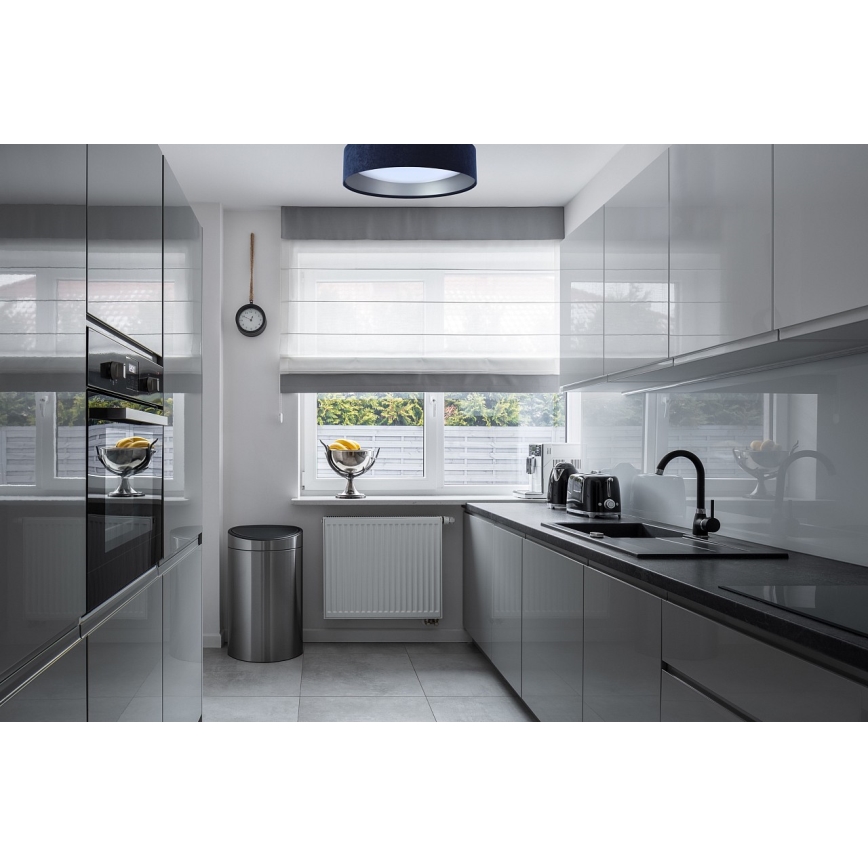 LED himmennettävä kattovalaisin SMART GALAXY LED/24W/230V Ø 44 cm sininen/hopea 3000-6500K + kaukosäädin