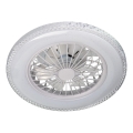 LED-himmennettävä kattovalaisin tuulettimella EGYPT LED/48W/230V 3000-6500K valkoinen + kaukosäädin