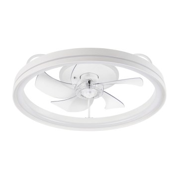 LED Himmennettävä kattovalaisin tuulettimella FARGO LED/37W/230V valkoinen + kauko-ohjaus