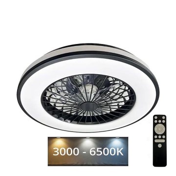 LED himmennettävä kattovalaisin tuulettimella OPAL LED/48W/230V 3000-6500K + kaukosäädin