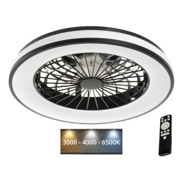 LED himmennettävä kattovalaisin tuulettimella PLAVE LED/48W/230V 3000/4000/6500K + kaukosäädin