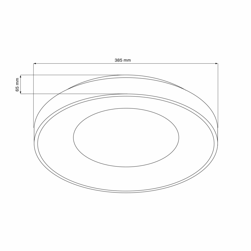 Himmennettävä LED-kylpyhuoneen kattovalaisin WITOLD LED/48W/230V Ø 38,5 cm 3000-6000K IP44 + kaukosäädin