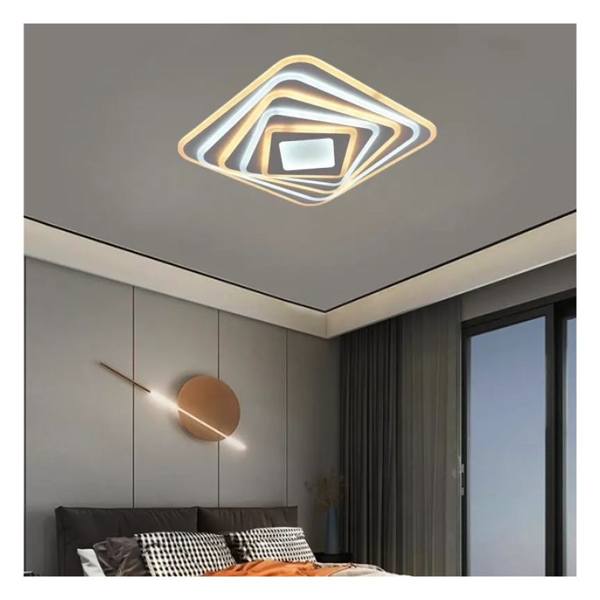 LED Himmennettävä kattovalaisin LED/150W/230V 3000-6500K + kaukosäädin