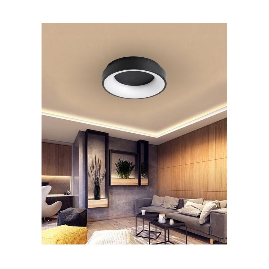 LED Himmennettävä kattovalo NOVA LED/54W/230V 3000-6500K musta + kaukosäädin