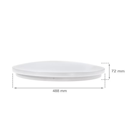 LED Himmennettävä kattovalo NYMPHEA LED/36W/230V 2700-6500K Wi-Fi Tuya